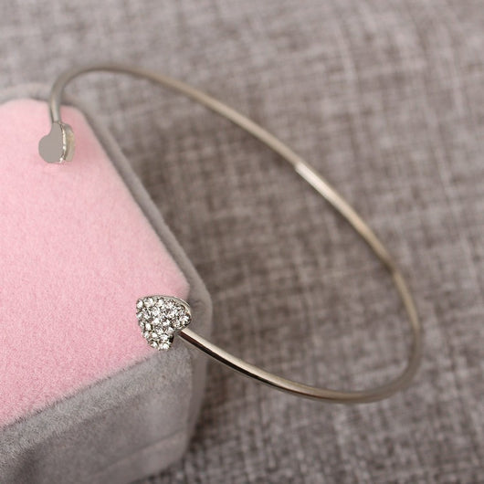 Pulsera Corazón Abierto Diamantes Completos - Joya de Amor - Image 6