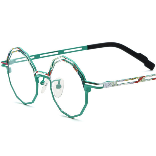 Armazón de Gafas Multimaterial Ultraligero en Titanio Puro para Miopía - Image 5