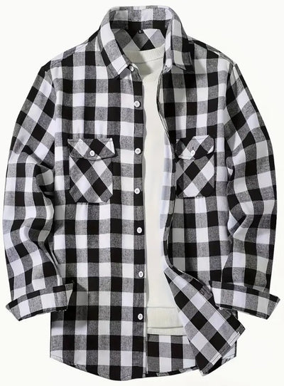 Camisa Franela Cuadros Hombre Corte Relajado - Image 13