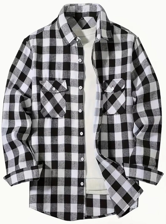 Camisa Franela Cuadros Hombre Corte Relajado - Image 13