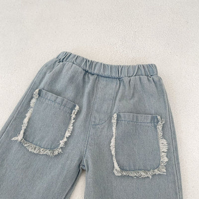 Pantalones Cortos Denim de Algodón con Bolsillos para Niños - Image 26