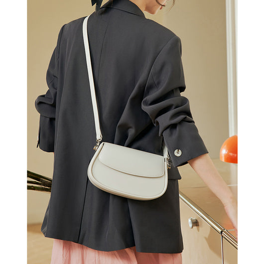 Bolso Bandolera de Cuero Genuino - Estilo Silla de Montar - Image 4