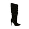 Botas Stiletto Plisadas Hasta la Rodilla