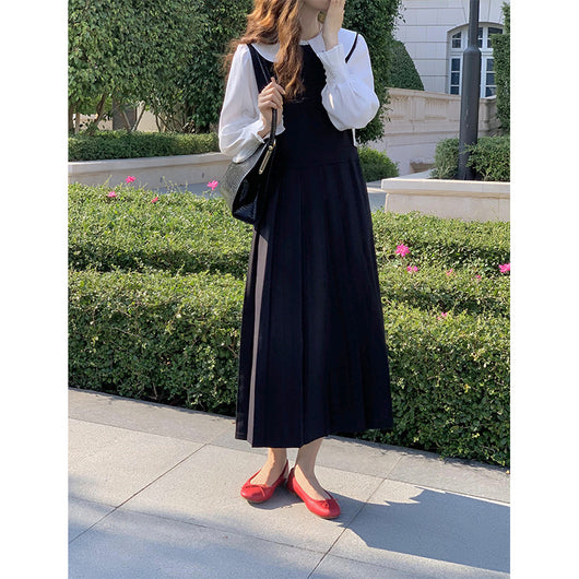 Vestido Suelto sin Mangas Cuello Redondo con Tirantes para Mujer