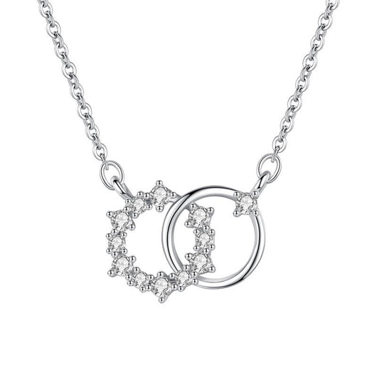 Collar Doble Anillo Copo de Nieve en Plata Esterlina S925 - Image 5