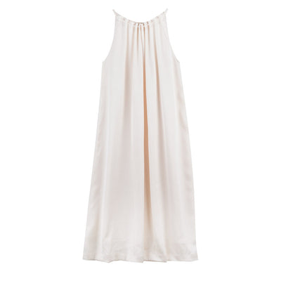 Vestido Halter con Textura Fruncida y Cierre Anudado - Image 9