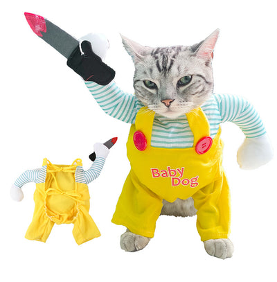 Disfraz de Gato Asesino Amarillo - Ropa Creativa para Mascotas - Image 7