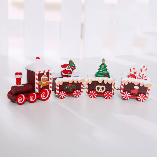 Tren Navideño de Madera - Decoración Festiva - Image 13