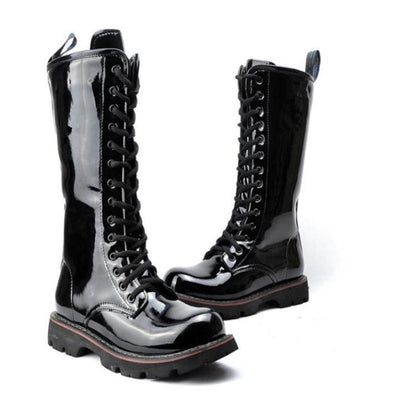 Botas Martin de Cuero Charol Altas para Hombre - Estilo Premium - Image 2
