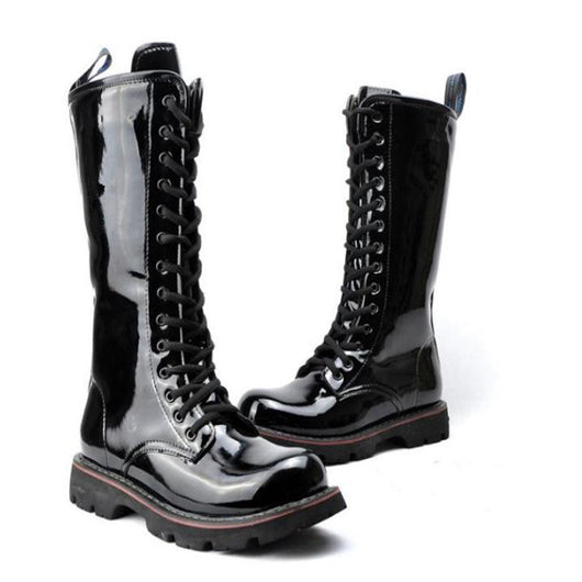 Botas Martin de Cuero Charol Altas para Hombre - Estilo Premium - Image 2