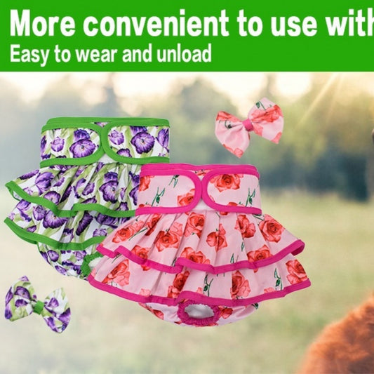 Pantalón Sanitario Lavable para Perras - Pañal Reutilizable