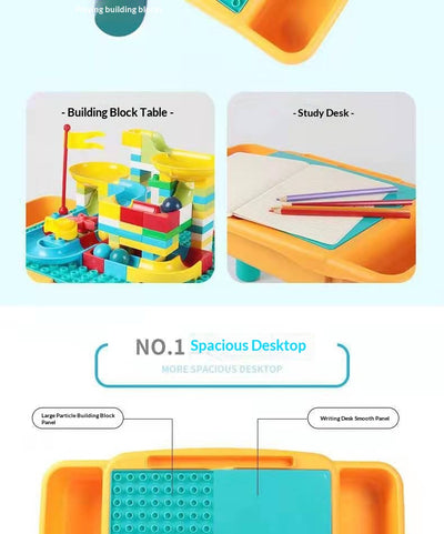Mesa de Construcción con Bloques Gigantes para Niños - Image 10