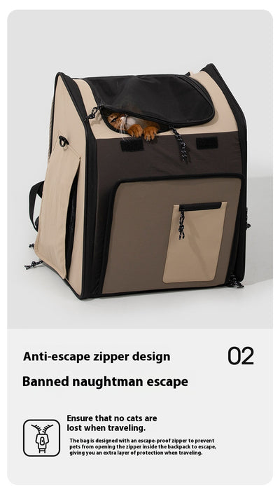 Mochila Transportadora Respirable para Gatos y Perros - Gran Capacidad Portátil - Image 18