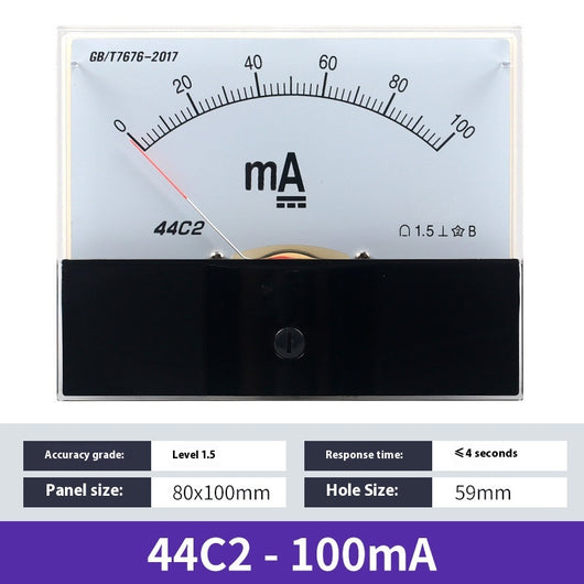 Amperímetro DC Analógico 44C2 - Medidor de Corriente de Precisión - Image 15