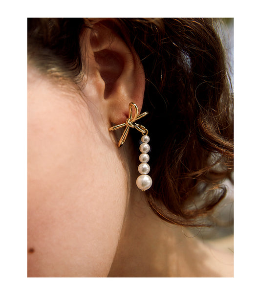 Aretes Mariposa de Perla para Verano - Elegancia Delicada - Image 2
