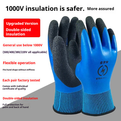 Cinturón y Guantes de Seguridad Aislados Doble Cara para Electricistas - Image 3
