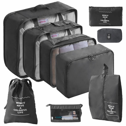 Juego de 9 Bolsas de Viaje en Tela Reforzada - Image 7