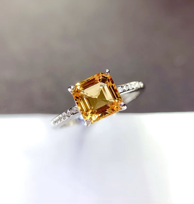 Anillo de Citrino Natural en Plata - Joya Trendy y Exquisita - Image 3