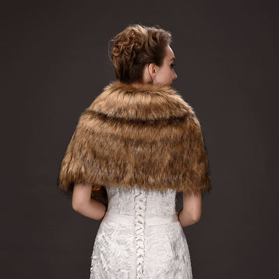 Chal de Piel Cálido Marrón para Mujer - Image 6