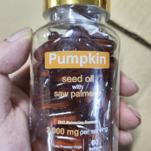 Cápsulas Blandas de Aceite de Semilla de Calabaza Natural