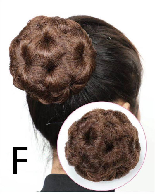 Moño Nueve Flores para Novia - Peluca de Cabello de Alta Temperatura - Image 7