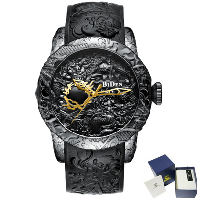 Reloj Deportivo Hombre Lujo Dragón 3D Sumergible Cuarzo Premium - Image 7