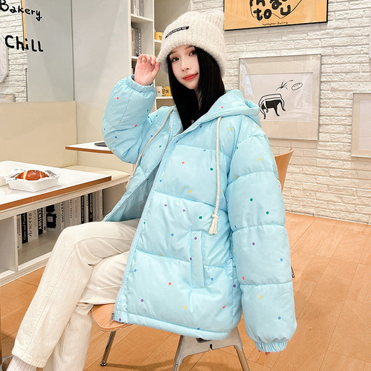 Abrigo Cálido de Algodón Grueso Estilo Japonés para Mujer - Image 3