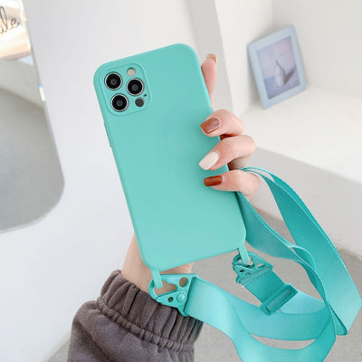 Funda Messenger de Silicona Líquida con Correa para Teléfono - Image 5