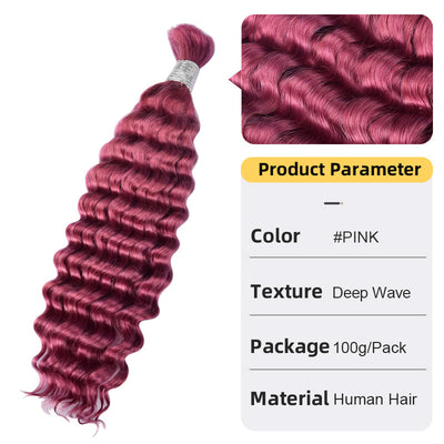 Extensiones de Cabello Ondas Profundas a Granel para Mujeres - Image 5