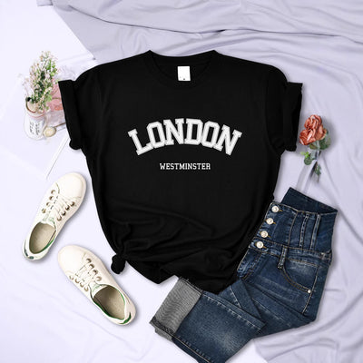 Blusa Fresca de Verano con Letras - Manga Corta Transpirable - Image 14