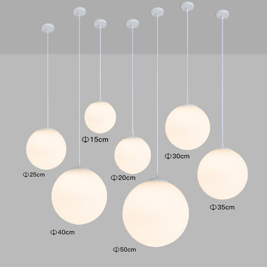 Lámpara de Techo Minimalista con Esfera Simple para Sala