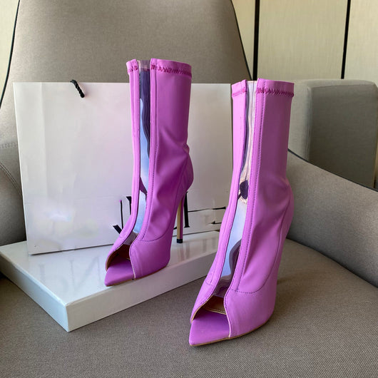Sandalias Stiletto de Verano para Mujer - Diseño Elegante en Lycra - Image 7