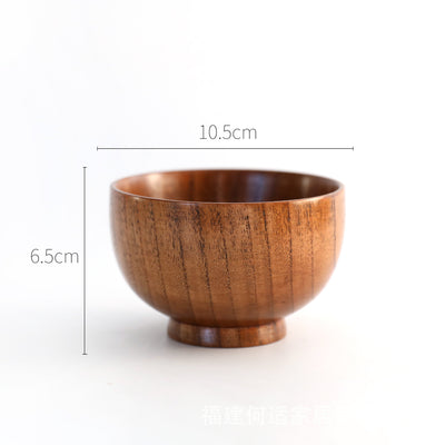 Tazón de Madera Estilo Japonés para Arroz, Sopa y Ensaladas - Image 9