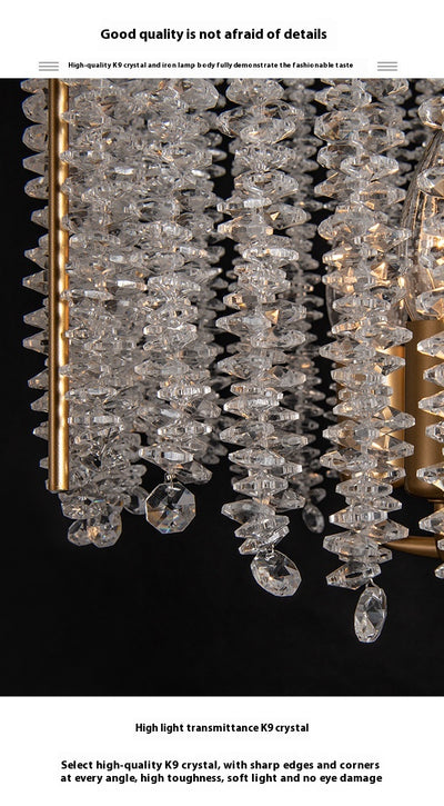 Lámpara de Araña de Cristal Americano Estilo Francés Lujo - Image 17