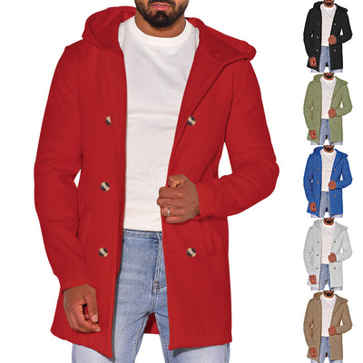 Abrigo de Lana Tipo Trench para Hombre - Image 27