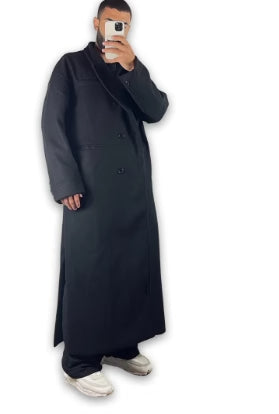 Abrigo Largo Oversize para Hombre - Corte Relajado Bajo la Rodilla - Image 4