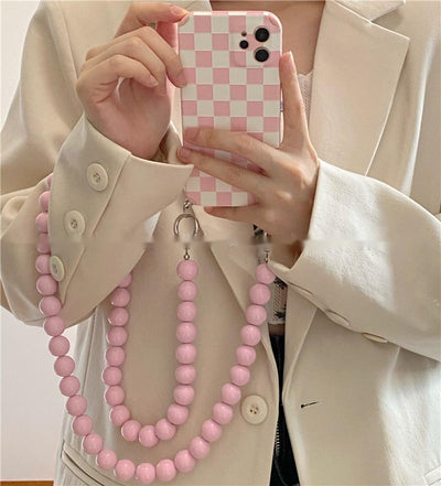 Funda para Celular con Cadena de Cuentas Diagonal - Image 10