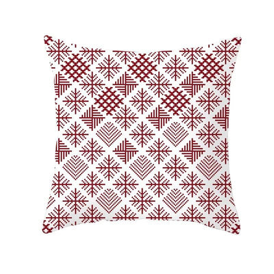 Funda de Almohada Navideña Cuadros Rojo Clásico - Image 26