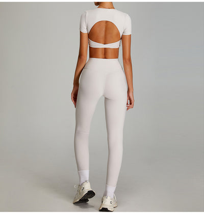 Pantalones Deportivos Cintura Alta Efecto Desnudo Mujer - Secado Rápido y Ajuste Perfecto - Image 12