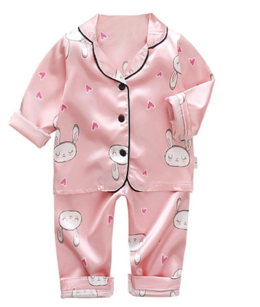 Pijama de Manga Larga Color Sólido para Otoño - Image 32