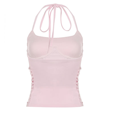 Chaleco Halter con Control de Cintura y Cordones - Diseño Veraniego para Mujer - Image 31