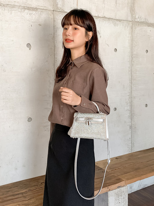 Bolso Bandolera de Primavera con Cristales y Diamantes de Imitación - Image 11