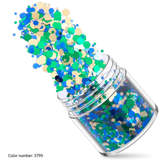 Set de Manicura con 12 Colores de Purpurina Degradada y Polvo Láser Holográfico - Image 31