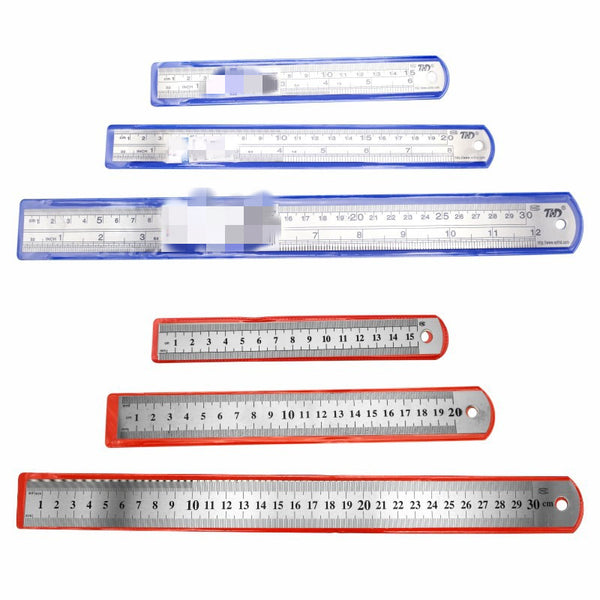 Regla de Acero Inoxidable Profesional 15-50cm - Precisión Garantizada