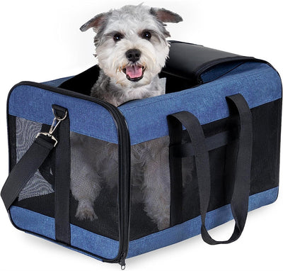 Transportín Portátil Plegable para Perros y Gatos - Bolsa de Viaje Respirable - Image 7