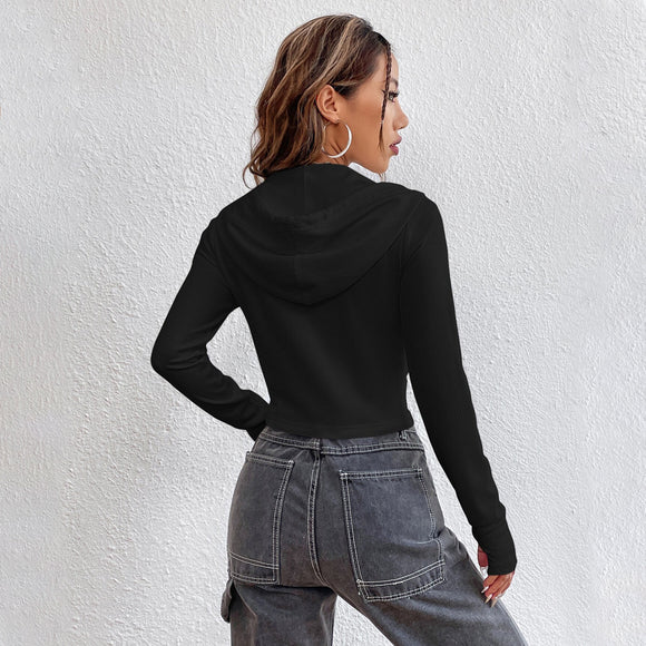 Cardigan Largo con Cierre de Cremallera - Estilo Urbano para Mujer