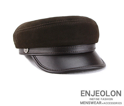 Gorra Retro Vintage de Gamuza y Lana con Visera - Estilo Británico Clásico - Image 11
