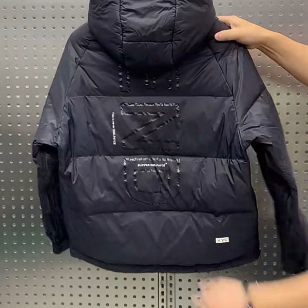 Chaqueta Utilitaria de Algodón para Hombre con Capucha