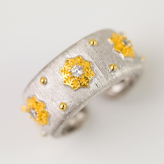 Anillo Elegante Chapado en Oro con Circón Incrustado - Image 7