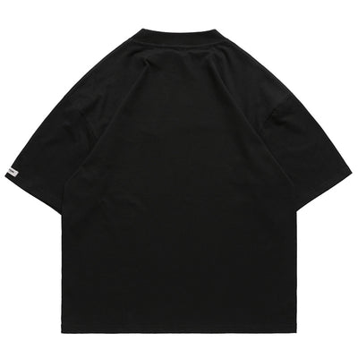 Camiseta Unisex Suelta con Estampado Gráfico Creativo - Estilo Casual Urbano - Image 3